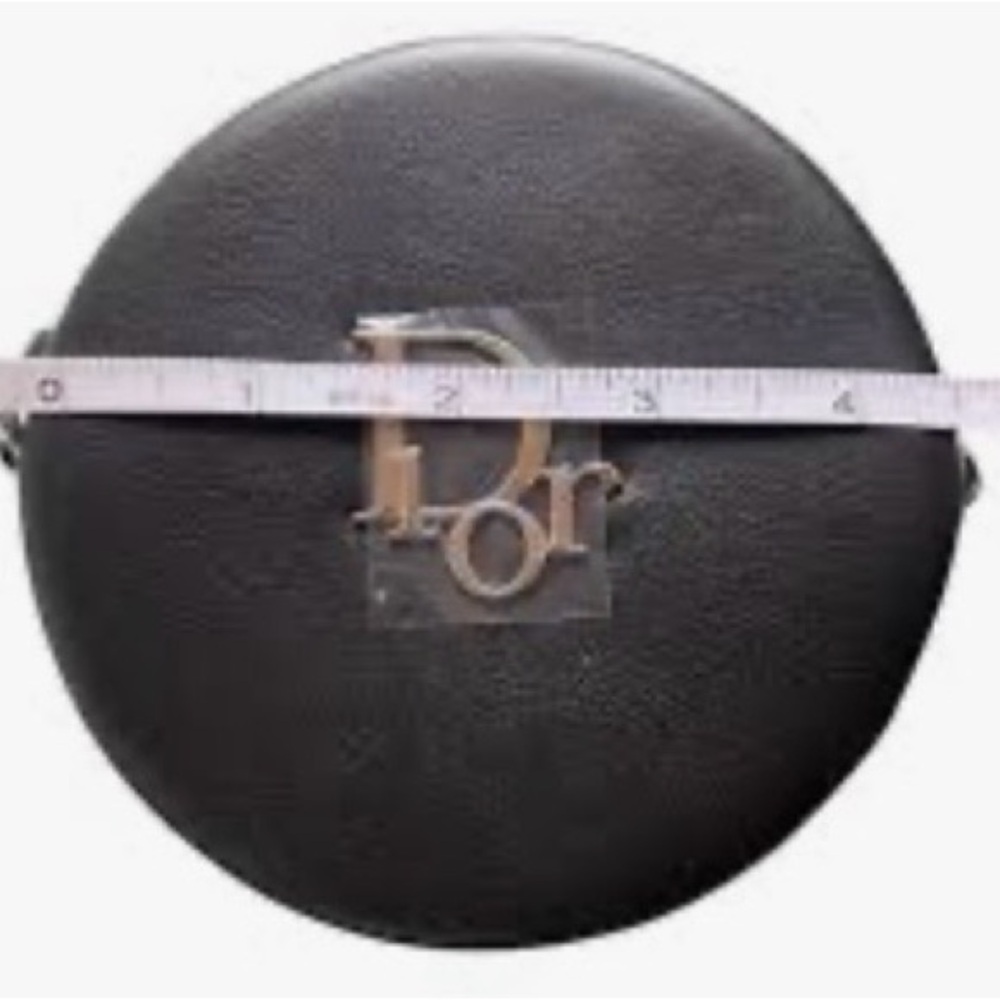 NIB Dior Black Circular Bag with Silver and black Chain - Picture 8 of 8